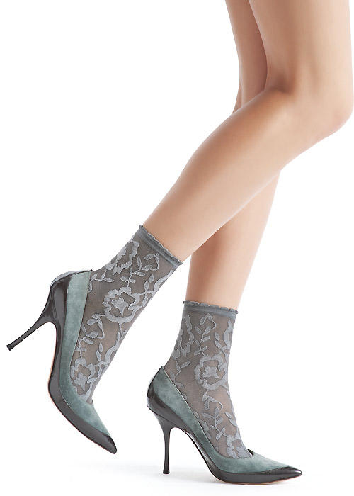 Oroblu Lorelie Lace Ankle Highs