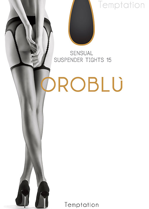 Oroblu Temptation Suspender Tights SideZoom 4