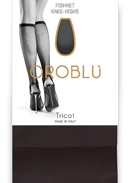 Oroblu Tricot Fishnet Knee Highs