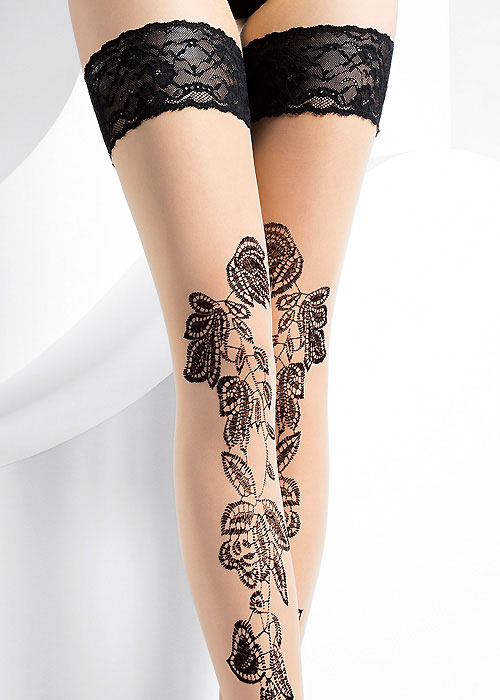 Pierre Mantoux Odessa Lace Top Hold Ups image