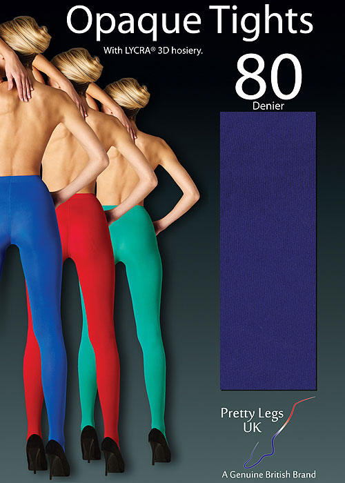 Pretty Legs 80 Denier Luxury Coloured Opaque Tights SideZoom 2