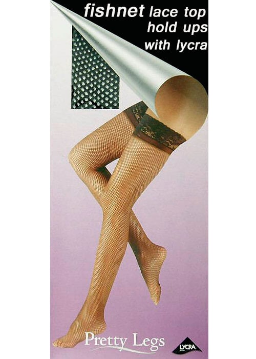 Pretty Legs Lace Top Fishnet Hold Ups image