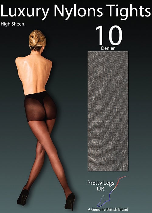 Pretty Legs Nylons Luxury 10 Denier Tights SideZoom 2