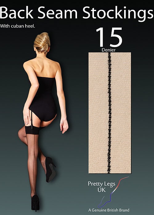 Pretty Legs Luxury Backseam Stockings SideZoom 2