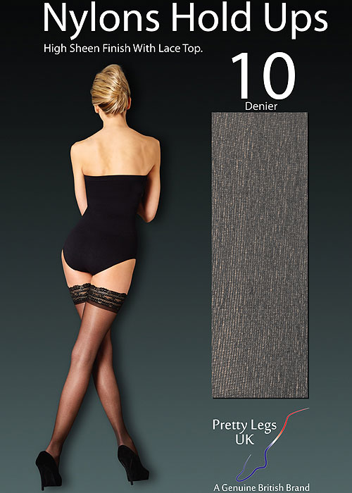 Pretty Legs Nylons Luxury Lace Top Hold Ups SideZoom 2