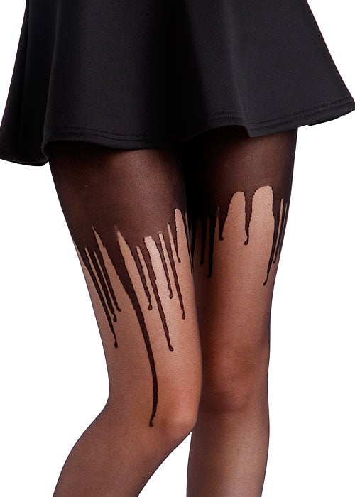 Pamela Mann Paint Drip Tights SideZoom 2