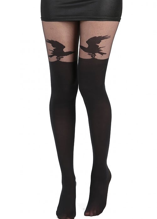 Pamela Mann Alchemy Raven Over The Knee Tights SideZoom 2