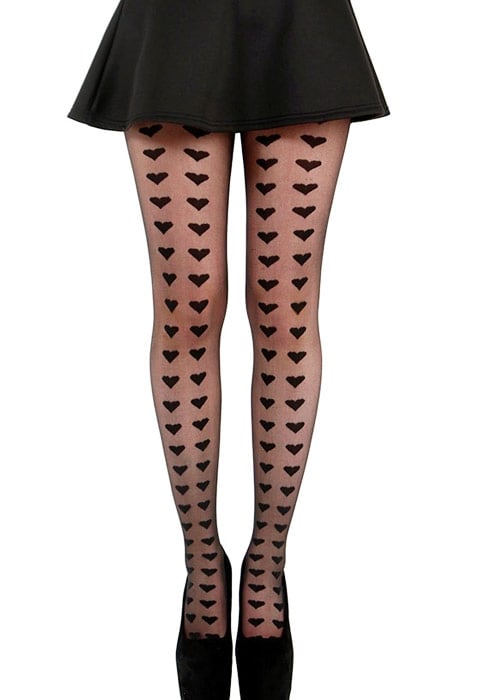 Pamela Mann Big Heart Rows Sheer Tights image