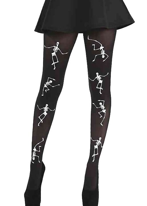 Pamela Mann Dancing Skeletons Tights Zoom Image