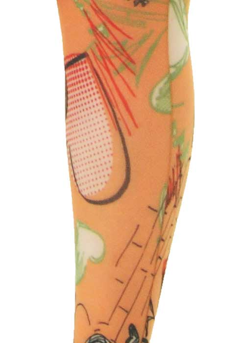 Poppylicious Doodle Heart Print Tights image