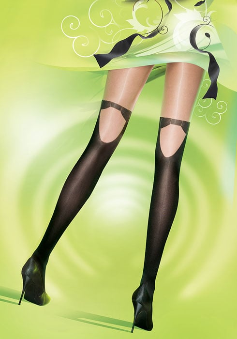 Pretty Polly Formal Mock Hold Up Tights image