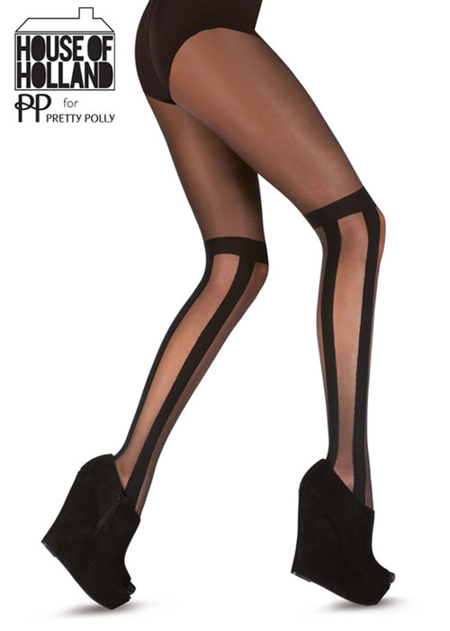 Henry Holland Stripe Over The Knee Tights SideZoom 1