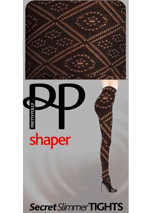 Pretty Polly Net Diamond Secret Slimmer Bodyshaper Tights image