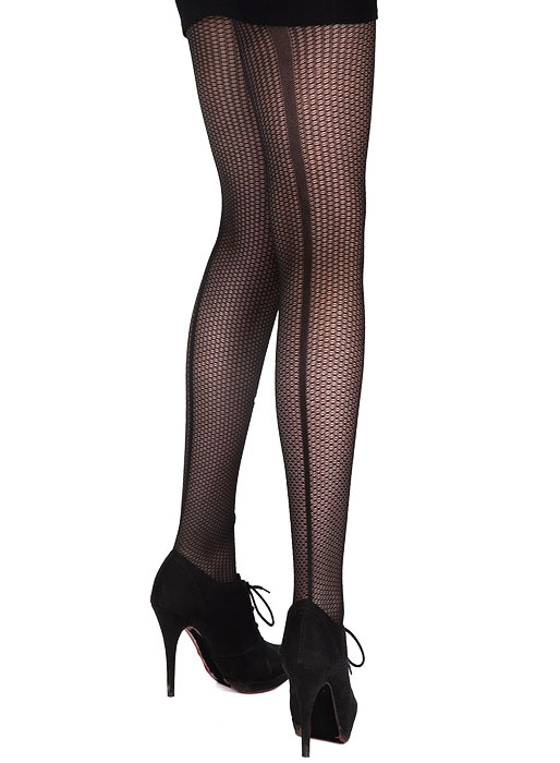 Pretty Polly Versatile Panel Mesh Tights SideZoom 2