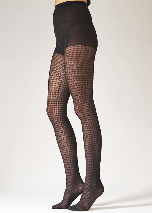 Pretty Polly Fashion Dogtooth Tights SideZoom 2