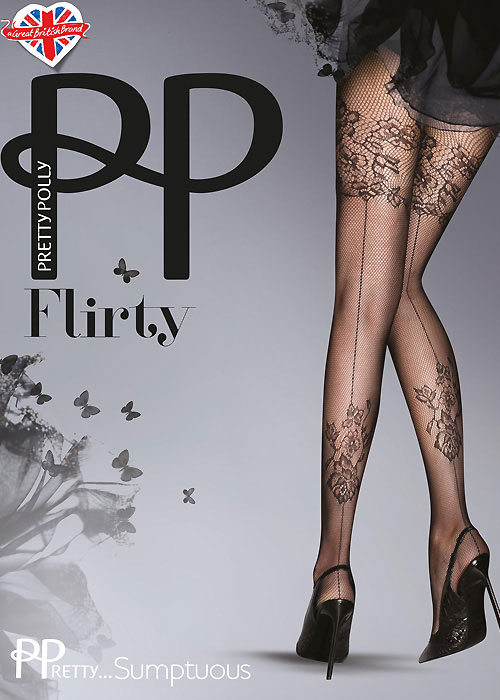 Pretty Polly Sumptuous Fashion Backseam Net Tights