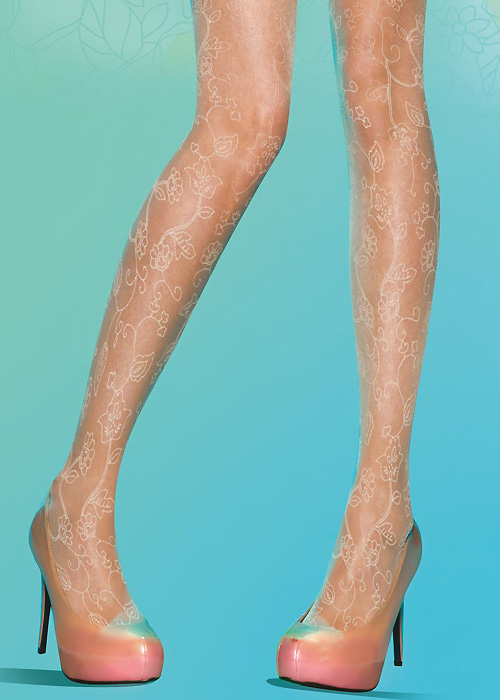 Pretty Polly Posies Fashion Tights image