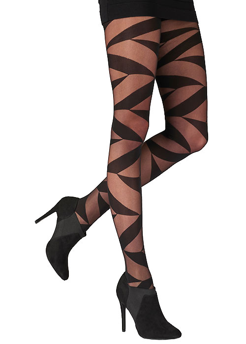 Pretty Polly Geo Sheer Tights SideZoom 2