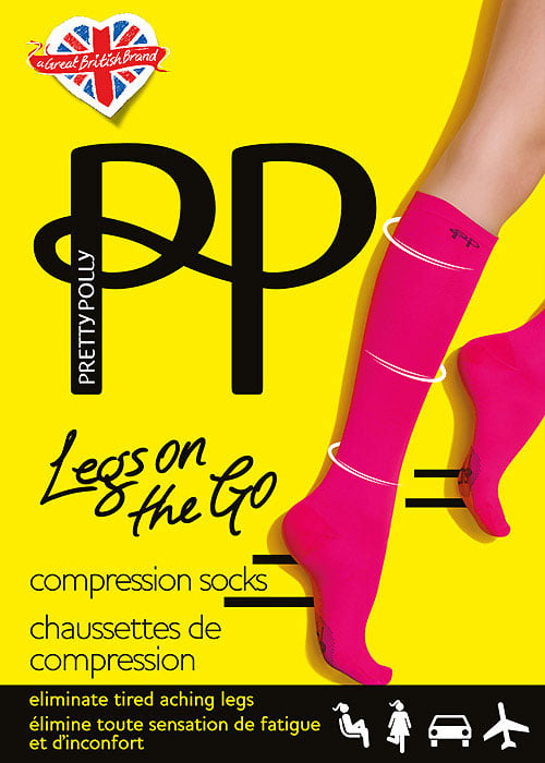 Pretty Polly Legs On The Go Compression Socks