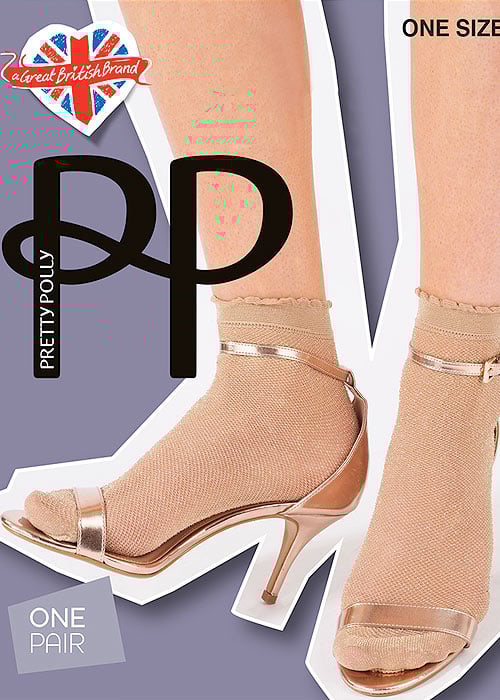 Pretty Polly Lurex Mesh Anklet image