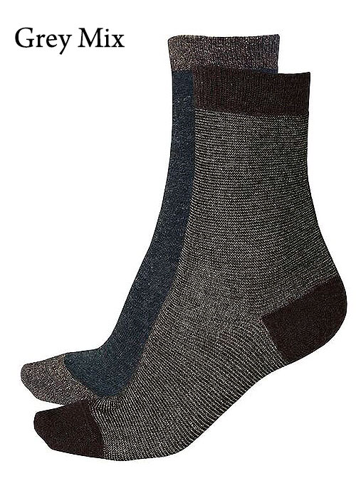 Pretty Polly Lurex Stripe Socks 2 Pair Pack image