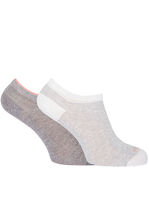 Pretty Polly Marl And Stripe Trainer Liner 2PP image