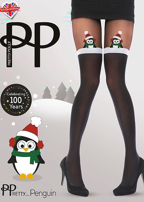 Pretty Polly Penguin Festive Tights image