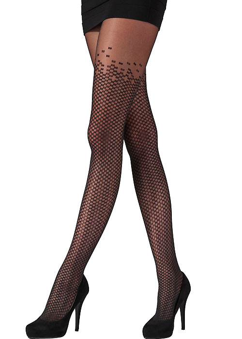 Pretty Polly Pixellated Tights SideZoom 2