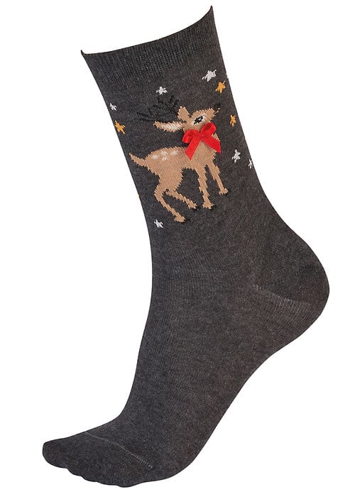 Pretty Polly Reindeer Socks image