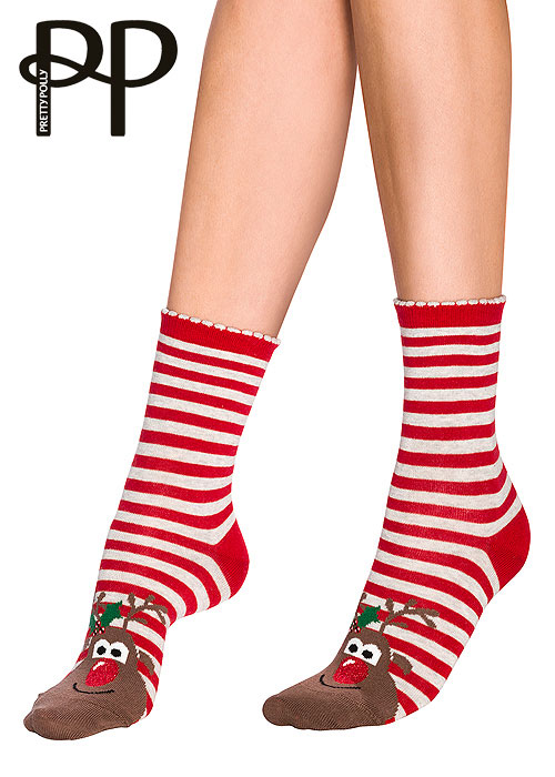 Pretty Polly Rudolph Cotton Ankle Socks image