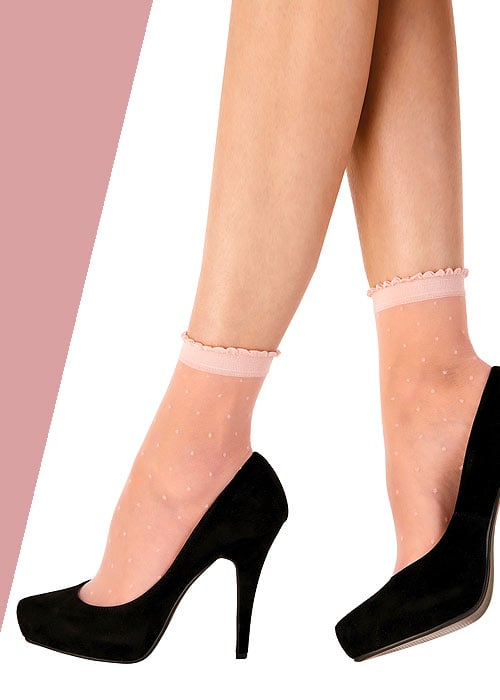 Pretty Polly Sheer Spot Anklet SideZoom 3