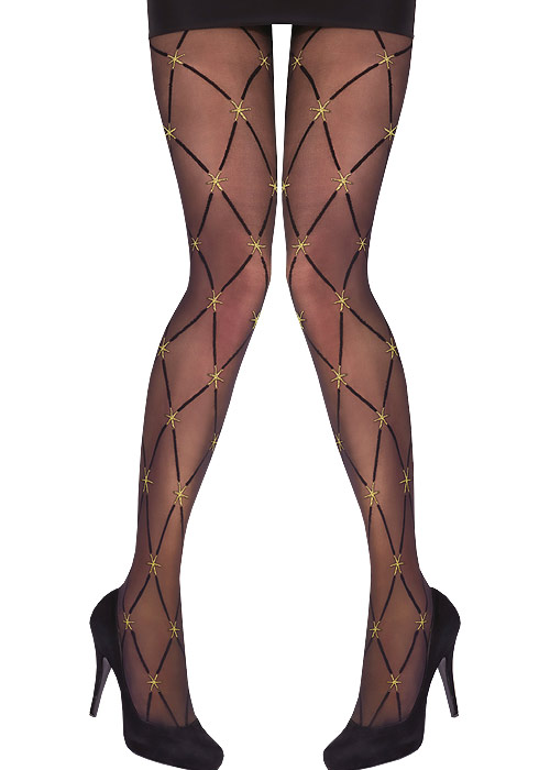 Pretty Polly Stars Diamond Tights SideZoom 2