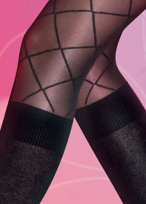 Pretty Polly Secret Pattern Sock Tights image
