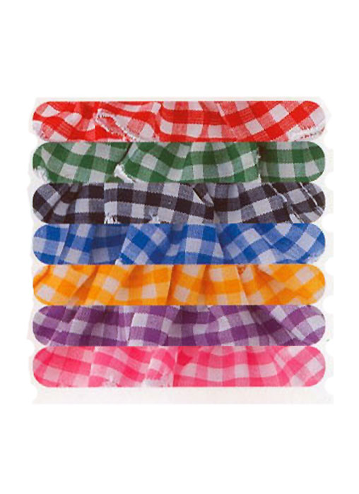 Pex Childrens Gingham Cotton Rich Ankle Socks 2 PP SideZoom 3