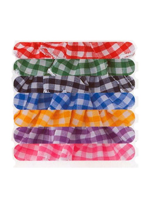 Pex Childrens Gingham Cotton Rich Ankle Socks 2 PP image