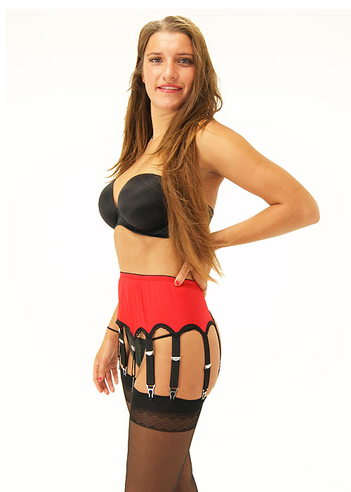 Sassy 10 Strap Suspender Belt SideZoom 4