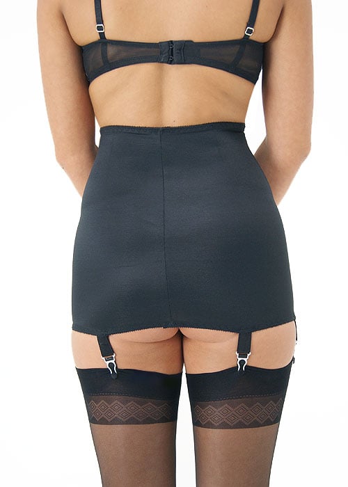 Sassy 6 Strap Plain Open Bottom Girdle SideZoom 2