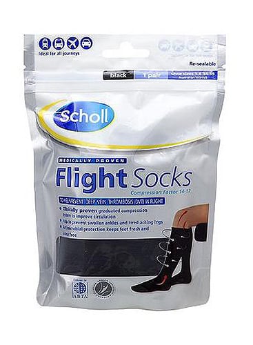 Scholl Opaque Flight Socks Black image