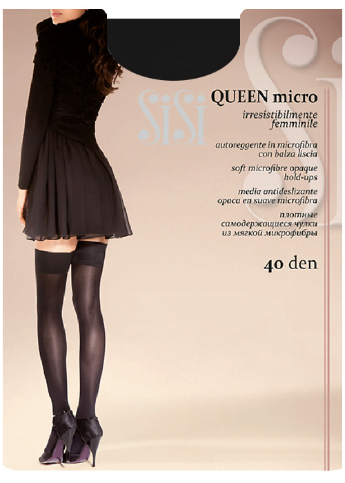 Sisi Queen Micro 40 Hold Ups SideZoom 2