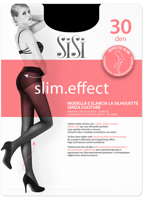SISI Style 40  Grafite 3-M silky sheer tights  with embroidered body 
