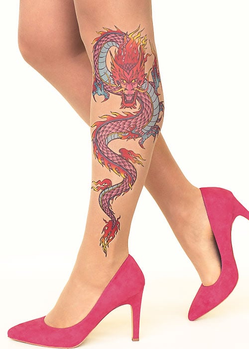 Stop And Stare Fire Dragon Tights image