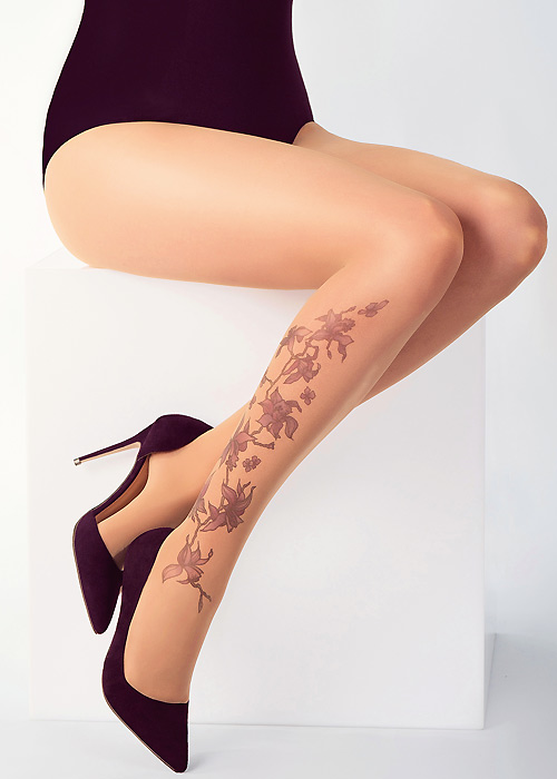 Stop And Stare Orchid Vine Tights SideZoom 3