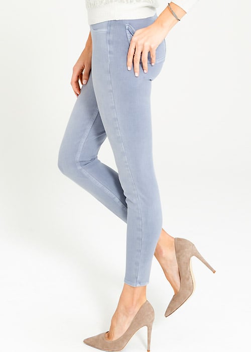 Spanx Cropped Blue Tide Leggings SideZoom 2