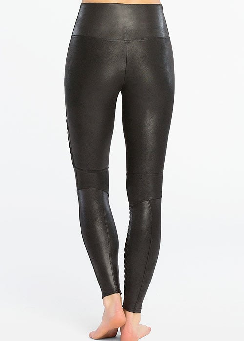 Spanx Faux Leather Moto Leggings SideZoom 4