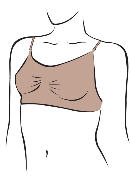 Silky Dance Seamless Clear Back Bra Top image