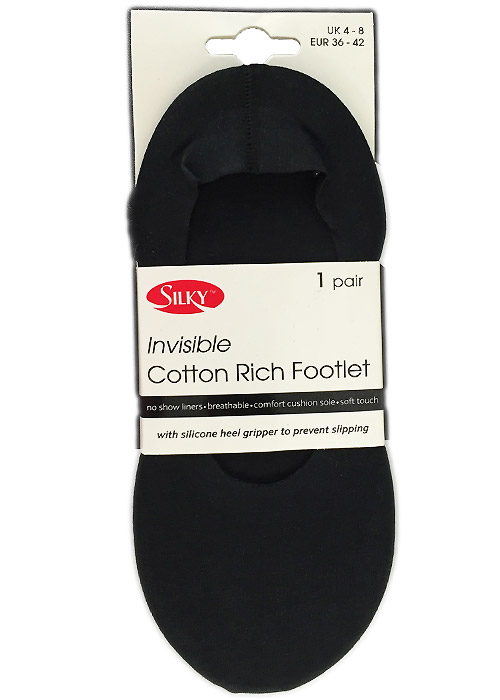 Silky Invisible Cotton Rich Footlets