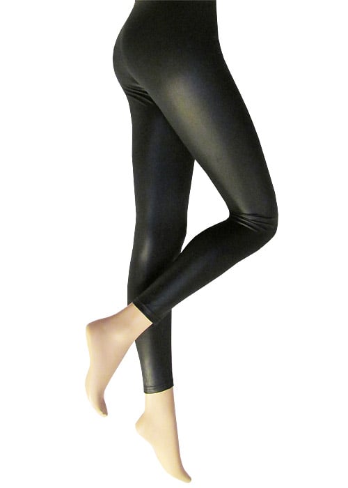 Silky Leather Look Leggings image