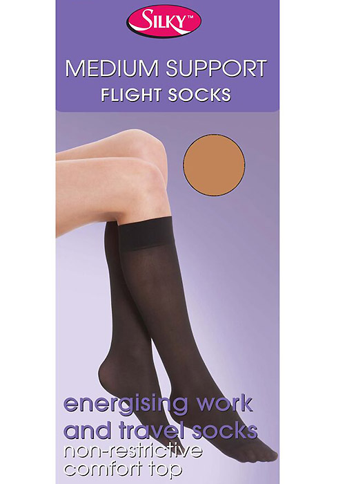 Buy Silky Medium Support Flight Knee Highs Online At UK Tights