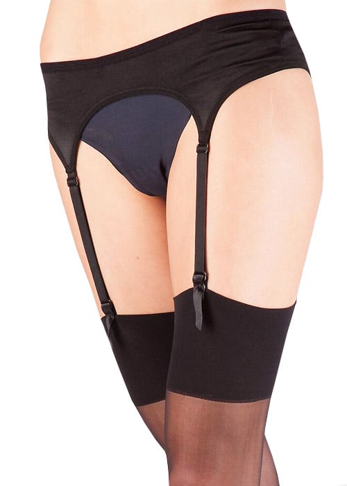 Silky Satin Suspender Belt SideZoom 2