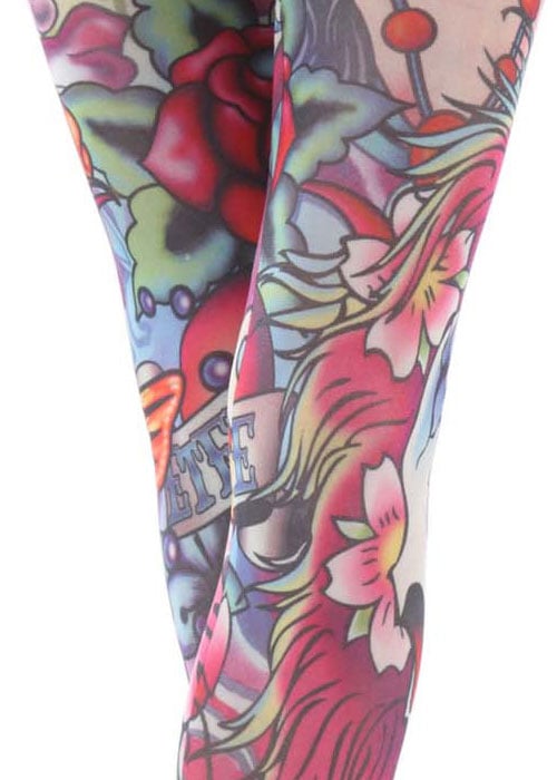 Tattoo tights uk new arrivals